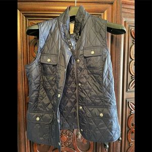 Banana Republic quilted blue vest